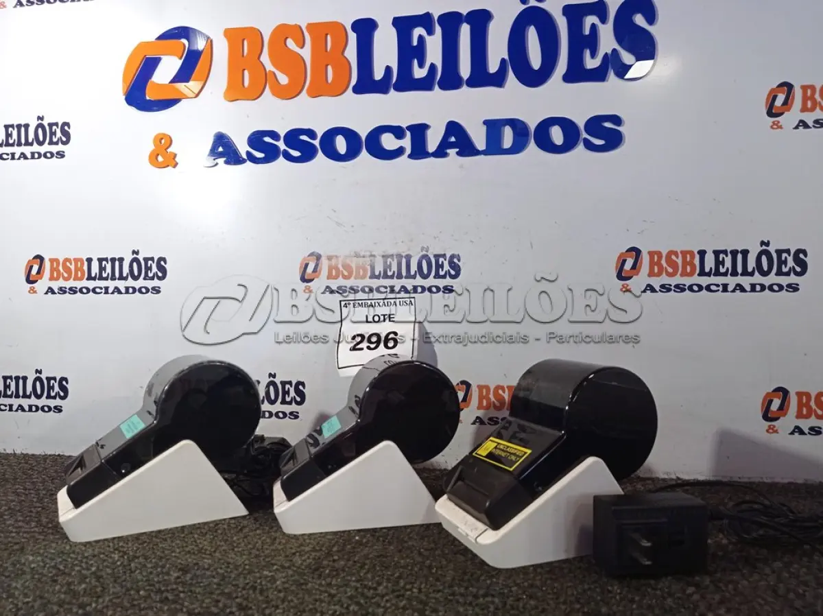 LOTE 296 - 03 IMPRESSORAS TÉRMICAS SENDO 2 COM FONTES (THERMAL PRINTER). (NO ESTADO EM QUE SE ENCONTRA. SUJEITO A AVARIAS OCULTAS/VISÍVEIS.) 0000044