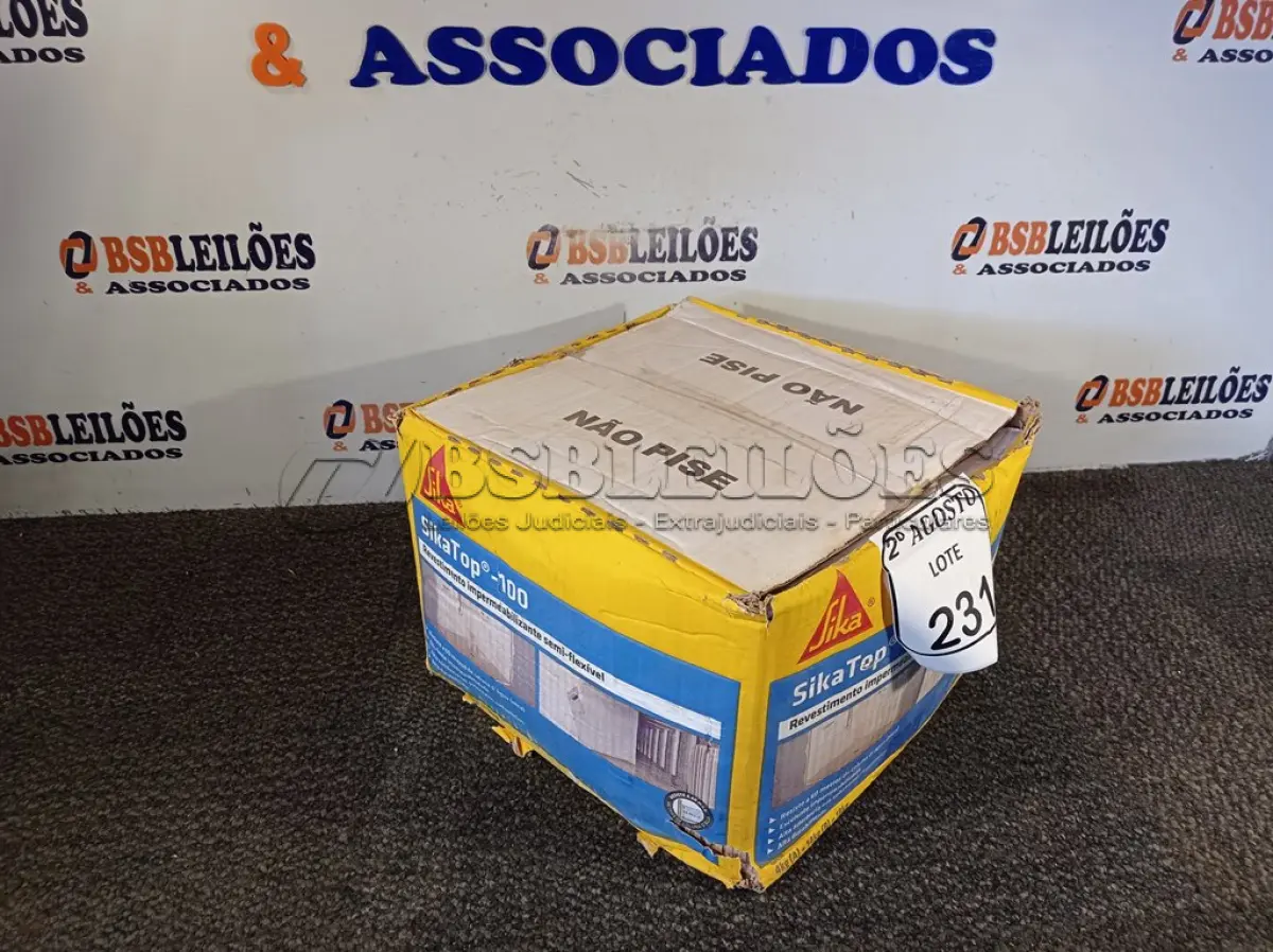 LOTE 231 - 01 SIKATOP -100 REVESTIMENTO IMPERMEABILIZANTE SEMI-FLEXIVEL. (NO ESTADO) ATENÇÃO! FAZER A VISITAÇÃO ANTES DE ARREMATAR, NÃO SABEMOS SE FUNCIONA. LEILÃO NÃO TEM GARANTIA E NEM DEVOLUÇÃO, SUJEITO A POSSÍVEIS AVARIAS VISÍVEIS/OCULTAS E/OU AUSÊNCIA DE COMPONENTES.