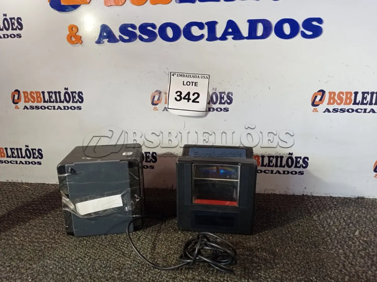 LOTE 342 - 02 SCANNERS DE LEITURA DIGITAL USB. (OPTICAL DIGITAL SCANNER) (NO ESTADO EM QUE SE ENCONTRA. SUJEITO A AVARIAS OCULTAS/VISÍVEIS.) AV9704Y, AV9704R