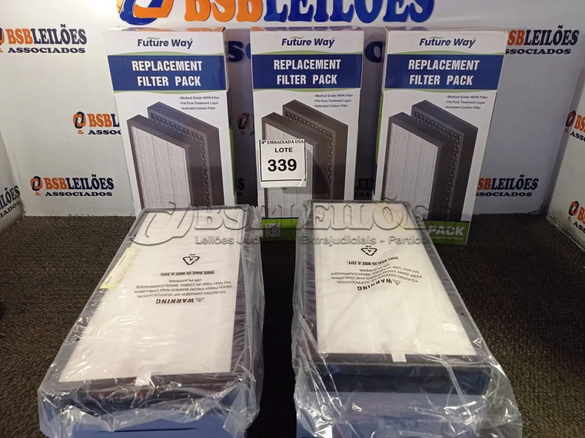LOTE 339 - 05 CAIXAS COM 02 FILTROS CADA PARA AR-CONDICIONADO COMPATIBLE WITH MA-40 (FILTERS 2 PACKS). (NO ESTADO)0000021