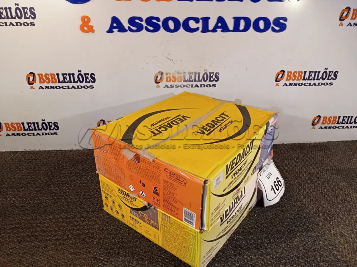 LOTE 166 - 02 VEDACIT ARGAMASSA POLIMÉRICA IMPERMEÁVEL 12KGS CADA. (NO ESTADO) ATENÇÃO! FAZER A VISITAÇÃO ANTES DE ARREMATAR, NÃO SABEMOS SE FUNCIONA. LEILÃO NÃO TEM GARANTIA E NEM DEVOLUÇÃO, SUJEITO A POSSÍVEIS AVARIAS VISÍVEIS/OCULTAS E/OU AUSÊNCIA DE COMPONENTES.