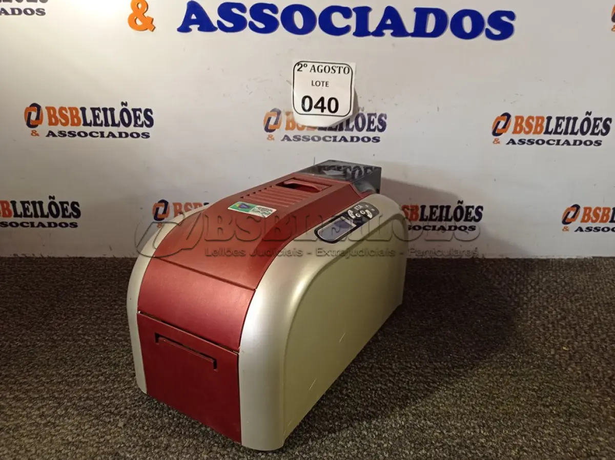 LOTE 040 - 01 IMPRESSORA DE CRACHÁ MODELO 2ITA CTC-BR SEM FONTE.  (NO ESTADO) ATENÇÃO! FAZER A VISITAÇÃO ANTES DE ARREMATAR, NÃO SABEMOS SE FUNCIONA. LEILÃO NÃO TEM GARANTIA E NEM DEVOLUÇÃO, SUJEITO A POSSÍVEIS AVARIAS VISÍVEIS/OCULTAS E/OU AUSÊNCIA DE COMPONENTES.
