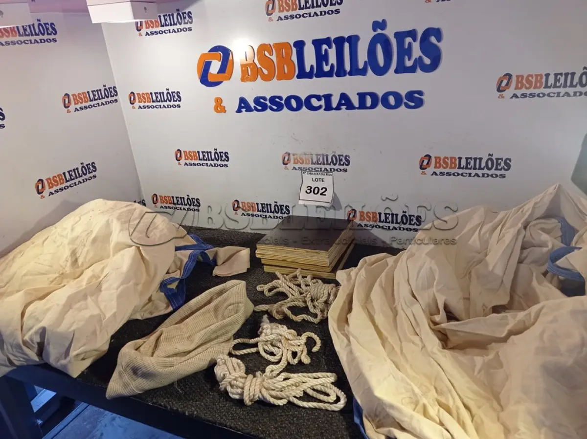 LOTE 302 - 01 LOTE COM ALMOFADAS DIVERSAS (SACKS WITH CURTAINS). (NO ESTADO EM QUE SE ENCONTRA. SUJEITO A AVARIAS OCULTAS/VISÍVEIS.)0000083