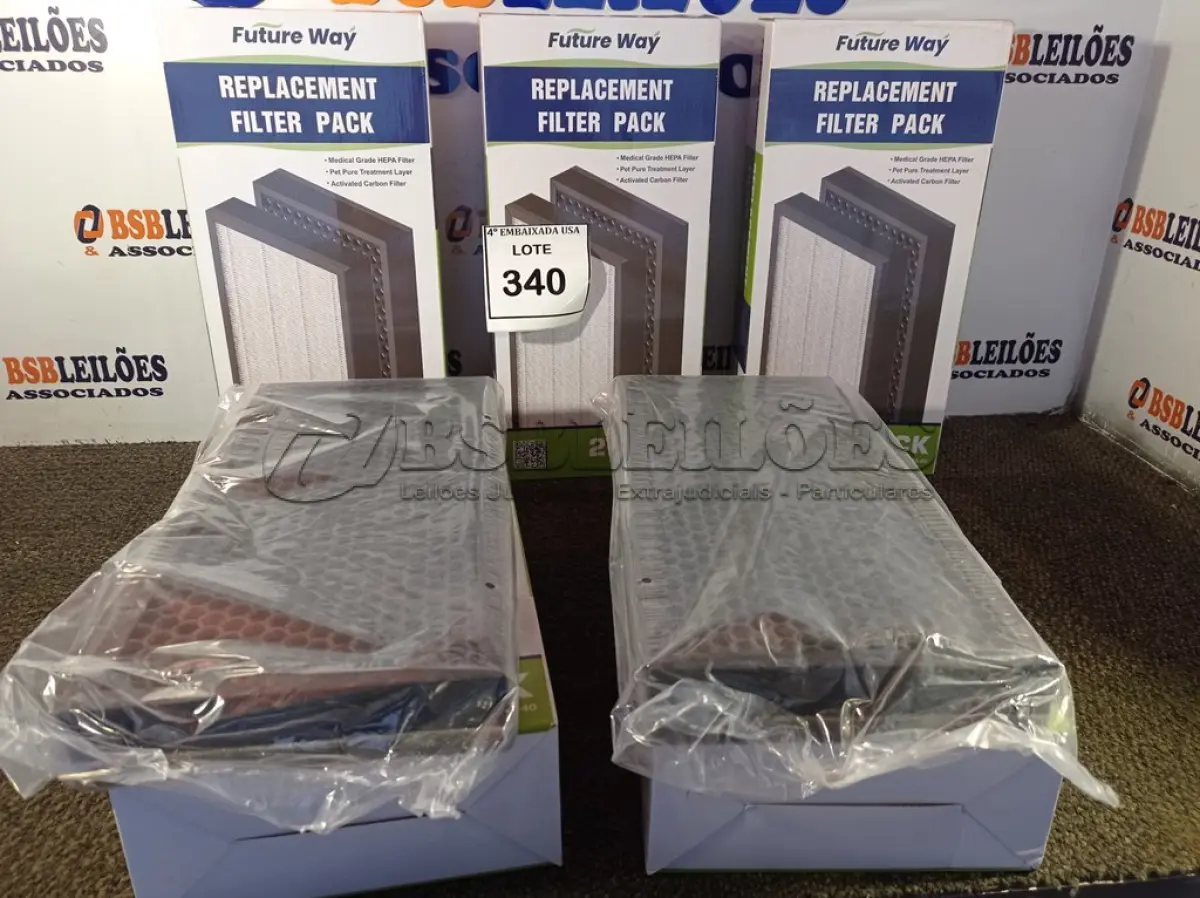 LOTE 340 - 05 CAIXAS COM 02 FILTROS CADA PARA AR-CONDICIONADO COMPATIBLE WITH MA-40. (FILTERS 2 PACKS). (NO ESTADO EM QUE SE ENCONTRA. SUJEITO A AVARIAS OCULTAS/VISÍVEIS.) 0000021