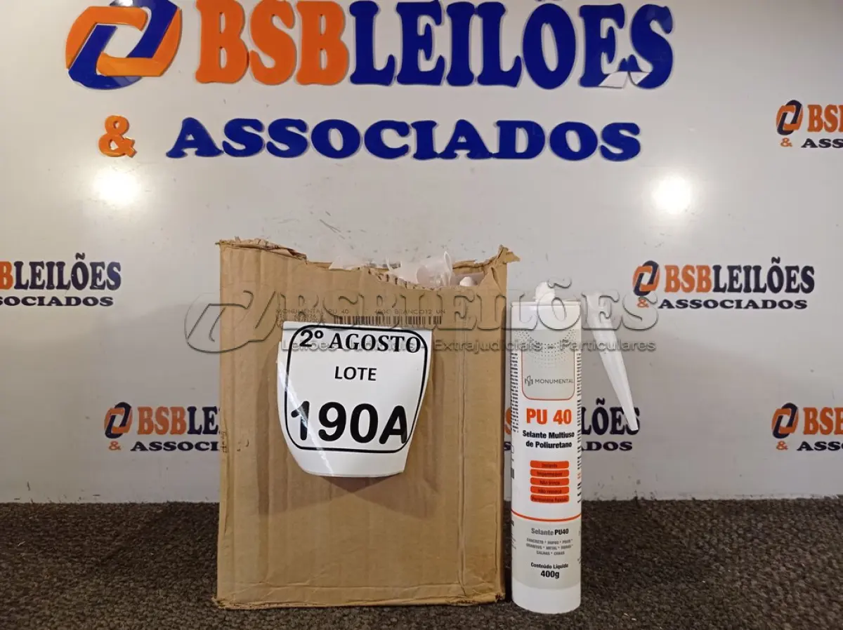 LOTE 190 - 01 CAIXA COM 12UNIDADES DE PU NA COR BRANCA. (NO ESTADO) ATENÇÃO! FAZER A VISITAÇÃO ANTES DE ARREMATAR, NÃO SABEMOS SE FUNCIONA. LEILÃO NÃO TEM GARANTIA E NEM DEVOLUÇÃO, SUJEITO A POSSÍVEIS AVARIAS VISÍVEIS/OCULTAS E/OU AUSÊNCIA DE COMPONENTES.