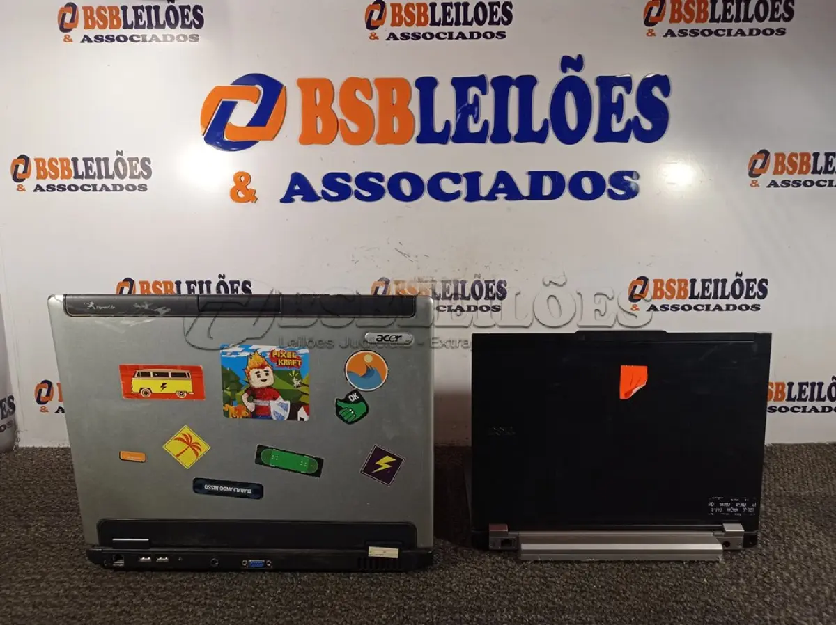 LOTE 040 - 02 NOTEBOOKS MARCAS DELL E ACER SEM FONTE. (NO ESTADO) ATENÇÃO! FAZER A VISITAÇÃO ANTES DE ARREMATAR, NÃO SABEMOS SE FUNCIONA. LEILÃO NÃO TEM GARANTIA E NEM DEVOLUÇÃO, SUJEITO A POSSÍVEIS AVARIAS VISÍVEIS/OCULTAS E/OU AUSÊNCIA DE COMPONENTES.