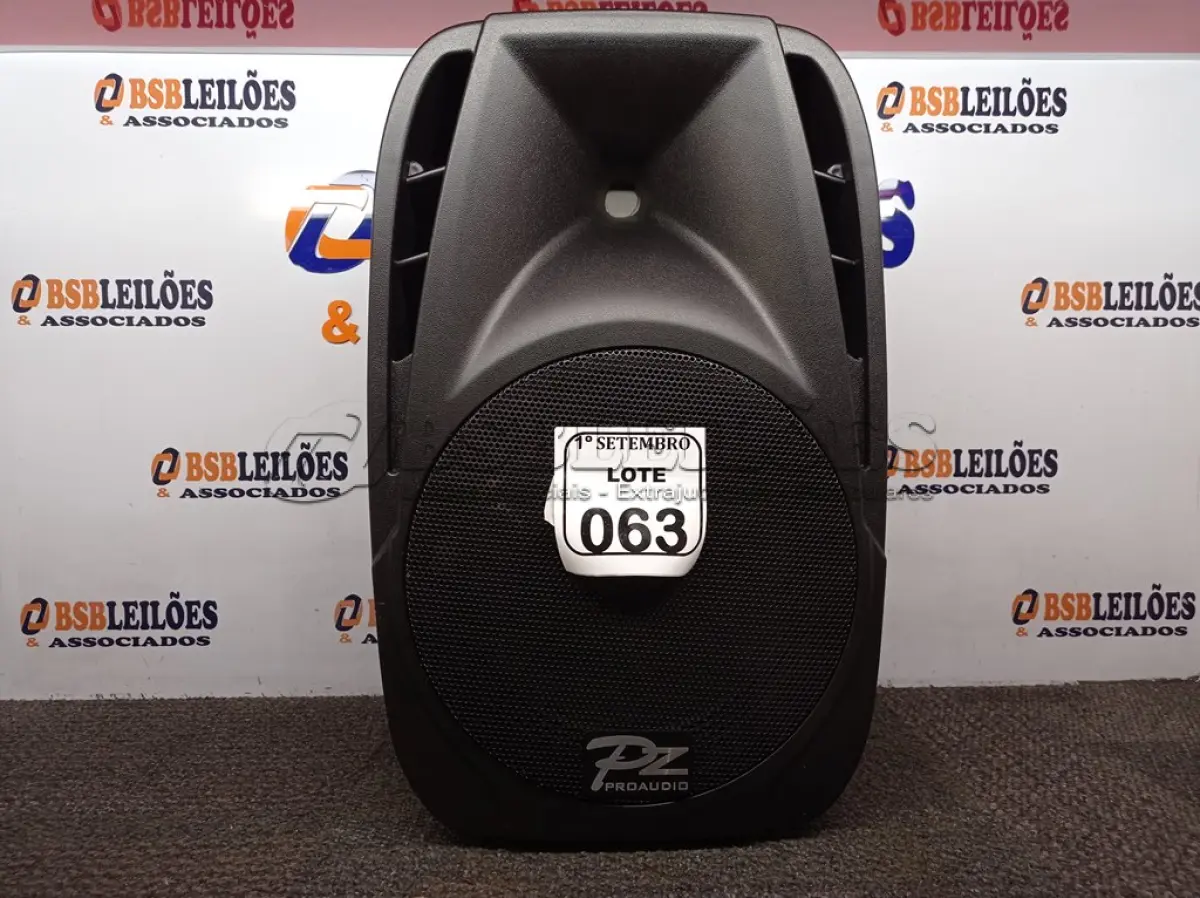 LOTE 063 - 01 CAIXA DE SOM PZ PRO PASSIVE MODELO PX-12. (NO ESTADO) ATENÇÃO! FAZER A VISITAÇÃO ANTES DE ARREMATAR, NÃO SABEMOS SE FUNCIONA. LEILÃO NÃO TEM GARANTIA E NEM DEVOLUÇÃO, SUJEITO A POSSÍVEIS AVARIAS VISÍVEIS/OCULTAS E/OU AUSÊNCIA DE COMPONENTES.