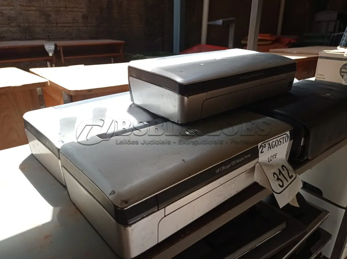 LOTE 312 - 05 SCANNERS DA MARCA HP. (NO ESTADO) ATENÇÃO! FAZER A VISITAÇÃO ANTES DE ARREMATAR, NÃO SABEMOS SE FUNCIONA. LEILÃO NÃO TEM GARANTIA E NEM DEVOLUÇÃO, SUJEITO A POSSÍVEIS AVARIAS VISÍVEIS/OCULTAS E/OU AUSÊNCIA DE COMPONENTES.