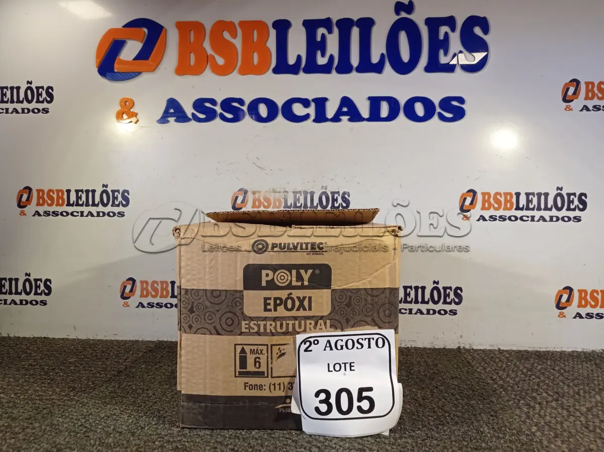 LOTE 305 - 04 ADESIVOS POLYEPOX 630G CADA. (NO ESTADO) ATENÇÃO! FAZER A VISITAÇÃO ANTES DE ARREMATAR, NÃO SABEMOS SE FUNCIONA. LEILÃO NÃO TEM GARANTIA E NEM DEVOLUÇÃO, SUJEITO A POSSÍVEIS AVARIAS VISÍVEIS/OCULTAS E/OU AUSÊNCIA DE COMPONENTES.