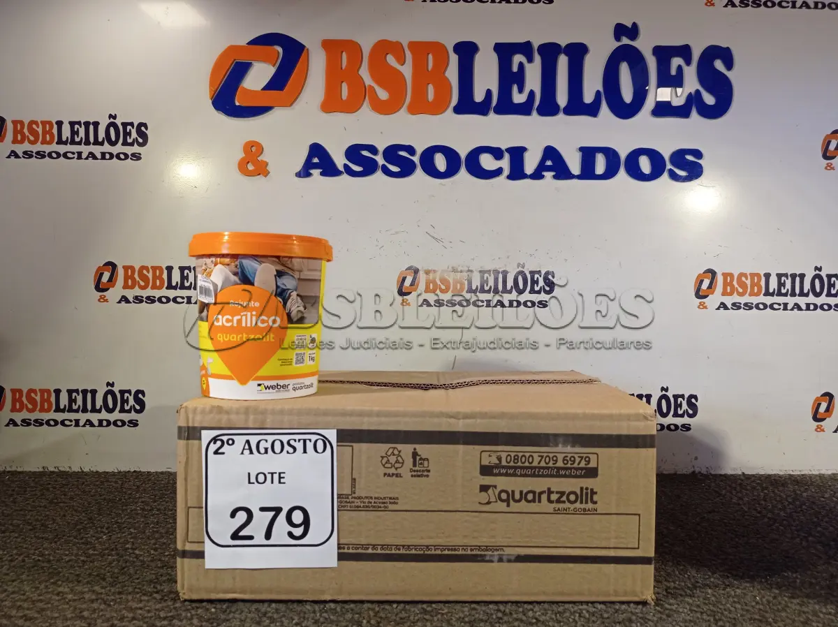 LOTE 279 - 06 REJUNTES ACRÍLICO 1KG CADA. (NO ESTADO) ATENÇÃO! FAZER A VISITAÇÃO ANTES DE ARREMATAR, NÃO SABEMOS SE FUNCIONA. LEILÃO NÃO TEM GARANTIA E NEM DEVOLUÇÃO, SUJEITO A POSSÍVEIS AVARIAS VISÍVEIS/OCULTAS E/OU AUSÊNCIA DE COMPONENTES.