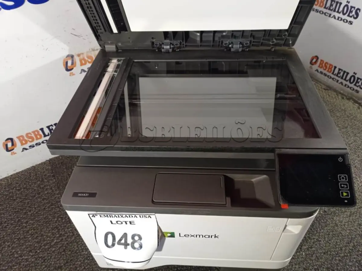 LOTE 048 - 01 IMPRESSORA MULTIFUNCIONAL LEXMARK MX431 (PRINTER). (NO ESTADO EM QUE SE ENCONTRA. SUJEITO A AVARIAS OCULTAS/VISÍVEIS.) 80040602970002035937