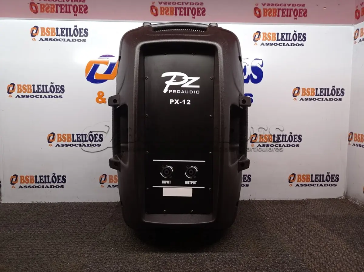 LOTE 135 - 01 CAIXA DE SOM PZ PRO PASSIVE MODELO PX-12. (NO ESTADO) ATENÇÃO! FAZER A VISITAÇÃO ANTES DE ARREMATAR, NÃO SABEMOS SE FUNCIONA. LEILÃO NÃO TEM GARANTIA E NEM DEVOLUÇÃO, SUJEITO A POSSÍVEIS AVARIAS VISÍVEIS/OCULTAS E/OU AUSÊNCIA DE COMPONENTES.