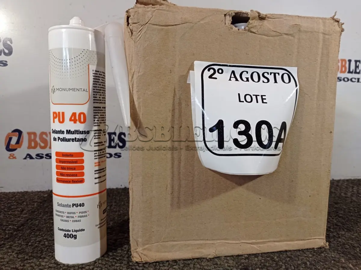 LOTE 130 - 01 CAIXA COM 12 UNIDADES DE PU NA COR PRETA. (NO ESTADO) ATENÇÃO! FAZER A VISITAÇÃO ANTES DE ARREMATAR, NÃO SABEMOS SE FUNCIONA. LEILÃO NÃO TEM GARANTIA E NEM DEVOLUÇÃO, SUJEITO A POSSÍVEIS AVARIAS VISÍVEIS/OCULTAS E/OU AUSÊNCIA DE COMPONENTES.