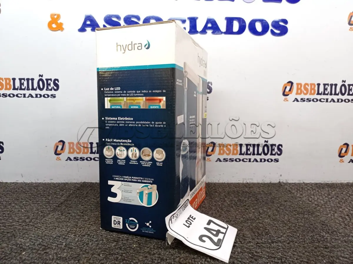 LOTE 247 - 01 TORNEIRA ELETRÔNICA PURA VITTA 220V ÁGUA QUENTE (NOVA). (NO ESTADO) ATENÇÃO! FAZER A VISITAÇÃO ANTES DE ARREMATAR, NÃO SABEMOS SE FUNCIONA. LEILÃO NÃO TEM GARANTIA E NEM DEVOLUÇÃO, SUJEITO A POSSÍVEIS AVARIAS VISÍVEIS/OCULTAS E/OU AUSÊNCIA DE COMPONENTES.