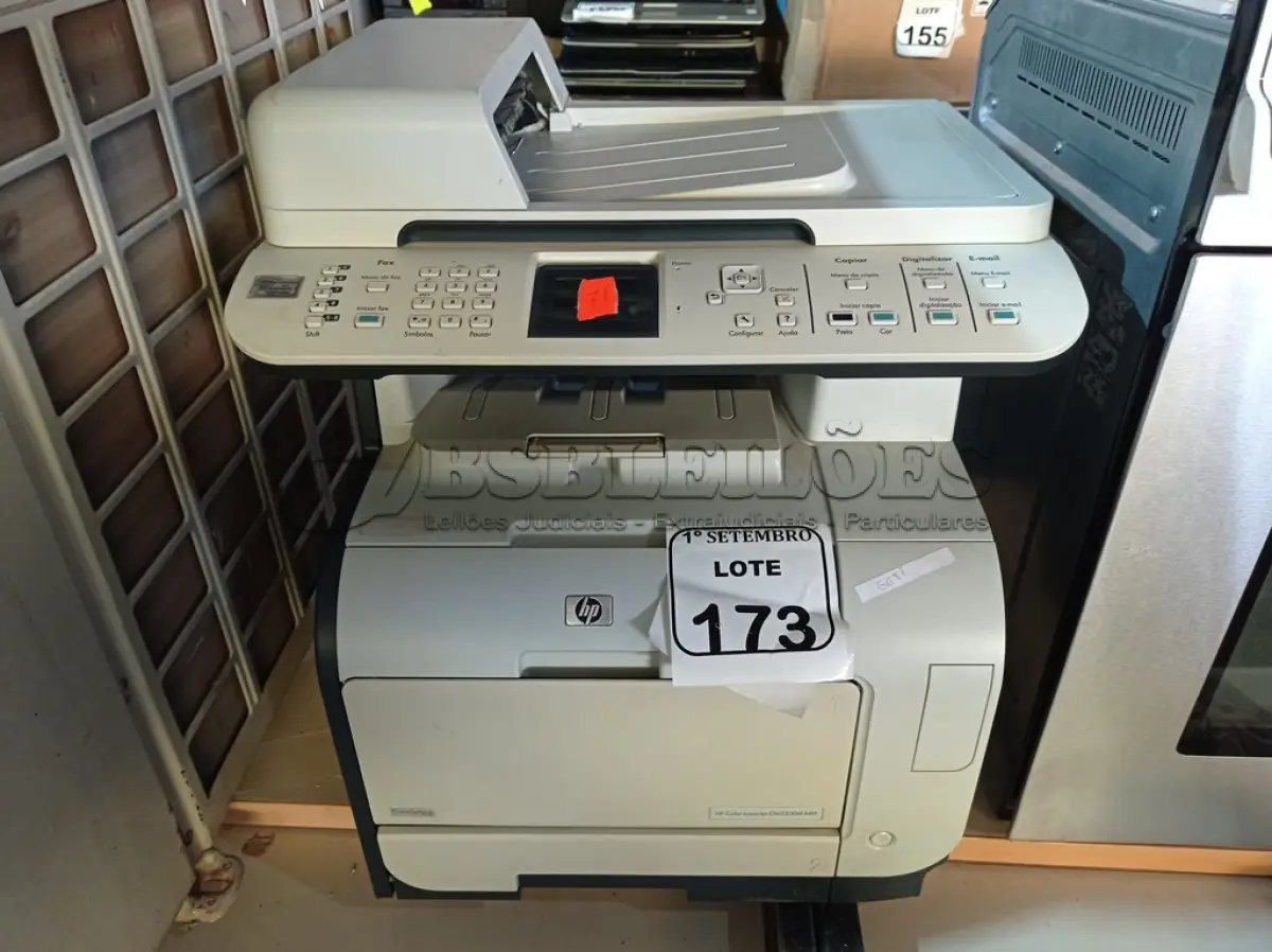 LOTE 173 - 01 IMPRESSORA MULTIFUNCIONAL COLORIDA MARCA HP MODELO CM2320NF. (NO ESTADO) ATENÇÃO! FAZER A VISITAÇÃO ANTES DE ARREMATAR, NÃO SABEMOS SE FUNCIONA. LEILÃO NÃO TEM GARANTIA E NEM DEVOLUÇÃO, SUJEITO A POSSÍVEIS AVARIAS VISÍVEIS/OCULTAS E/OU AUSÊNCIA DE COMPONENTES.