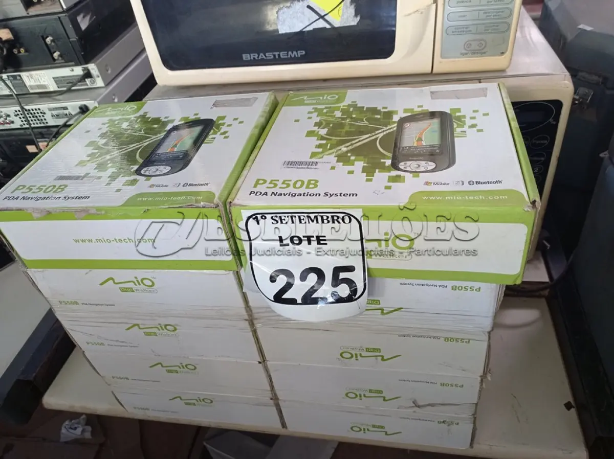 LOTE 225 - 10 POCKET PC GPS P550B. (NO ESTADO) ATENÇÃO! FAZER A VISITAÇÃO ANTES DE ARREMATAR, NÃO SABEMOS SE FUNCIONA. LEILÃO NÃO TEM GARANTIA E NEM DEVOLUÇÃO, SUJEITO A POSSÍVEIS AVARIAS VISÍVEIS/OCULTAS E/OU AUSÊNCIA DE COMPONENTES.