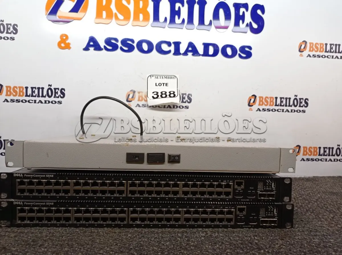 LOTE 388 - 02 SWITCHES E 01 FONTE BIVOLTE. (NO ESTADO) ATENÇÃO! FAZER A VISITAÇÃO ANTES DE ARREMATAR, NÃO SABEMOS SE FUNCIONA. LEILÃO NÃO TEM GARANTIA E NEM DEVOLUÇÃO, SUJEITO A POSSÍVEIS AVARIAS VISÍVEIS/OCULTAS E/OU AUSÊNCIA DE COMPONENTES.