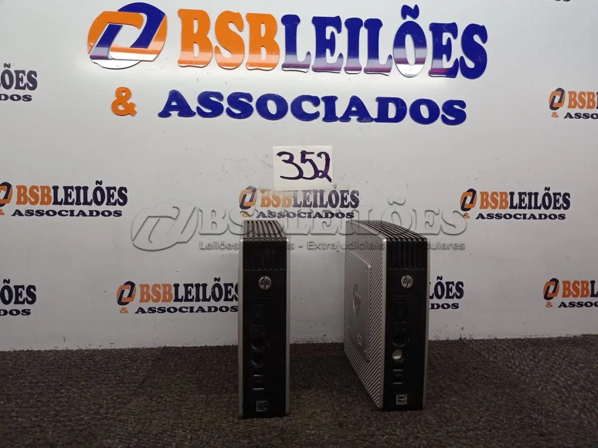 LOTE 352 - 02 MINI CPUS HP. (NO ESTADO) ATENÇÃO! FAZER A VISITAÇÃO ANTES DE ARREMATAR, NÃO SABEMOS SE FUNCIONA. LEILÃO NÃO TEM GARANTIA E NEM DEVOLUÇÃO, SUJEITO A POSSÍVEIS AVARIAS VISÍVEIS/OCULTAS E/OU AUSÊNCIA DE COMPONENTES.
