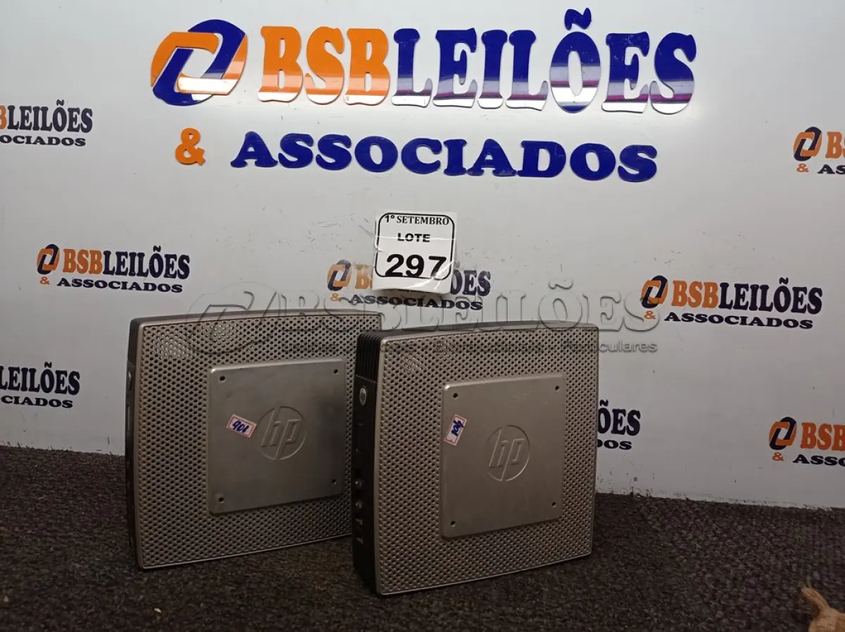 LOTE 297 - 02 MINI CPUS HP. (NO ESTADO) ATENÇÃO! FAZER A VISITAÇÃO ANTES DE ARREMATAR, NÃO SABEMOS SE FUNCIONA. LEILÃO NÃO TEM GARANTIA E NEM DEVOLUÇÃO, SUJEITO A POSSÍVEIS AVARIAS VISÍVEIS/OCULTAS E/OU AUSÊNCIA DE COMPONENTES.