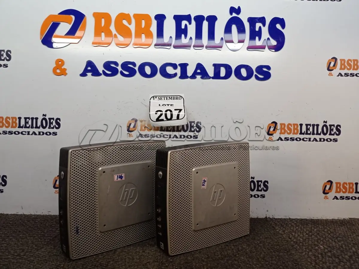 LOTE 207 - 02 MINI CPUS HP. (NO ESTADO) ATENÇÃO! FAZER A VISITAÇÃO ANTES DE ARREMATAR, NÃO SABEMOS SE FUNCIONA. LEILÃO NÃO TEM GARANTIA E NEM DEVOLUÇÃO, SUJEITO A POSSÍVEIS AVARIAS VISÍVEIS/OCULTAS E/OU AUSÊNCIA DE COMPONENTES.