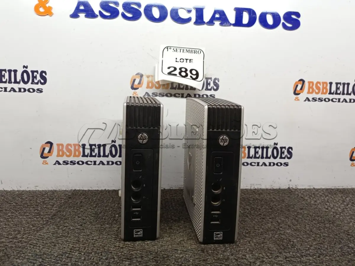 LOTE 289 - 02 MINI CPUS HP. (NO ESTADO) ATENÇÃO! FAZER A VISITAÇÃO ANTES DE ARREMATAR, NÃO SABEMOS SE FUNCIONA. LEILÃO NÃO TEM GARANTIA E NEM DEVOLUÇÃO, SUJEITO A POSSÍVEIS AVARIAS VISÍVEIS/OCULTAS E/OU AUSÊNCIA DE COMPONENTES.