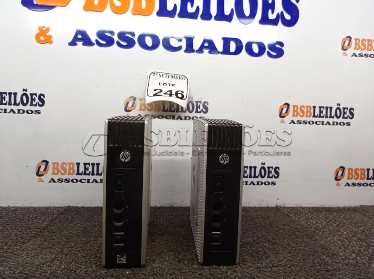 LOTE 246 - 02 MINI CPUS HP. (NO ESTADO) ATENÇÃO! FAZER A VISITAÇÃO ANTES DE ARREMATAR, NÃO SABEMOS SE FUNCIONA. LEILÃO NÃO TEM GARANTIA E NEM DEVOLUÇÃO, SUJEITO A POSSÍVEIS AVARIAS VISÍVEIS/OCULTAS E/OU AUSÊNCIA DE COMPONENTES.