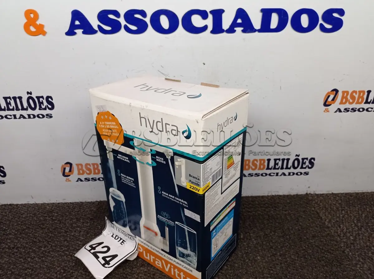 LOTE 424 - 01 TORNEIRA ELTRÔNICA PURA VITTA 220V ÁGUA QUENTE (NOVA). (NO ESTADO) ATENÇÃO! FAZER A VISITAÇÃO ANTES DE ARREMATAR, NÃO SABEMOS SE FUNCIONA. LEILÃO NÃO TEM GARANTIA E NEM DEVOLUÇÃO, SUJEITO A POSSÍVEIS AVARIAS VISÍVEIS/OCULTAS E/OU AUSÊNCIA DE COMPONENTES.