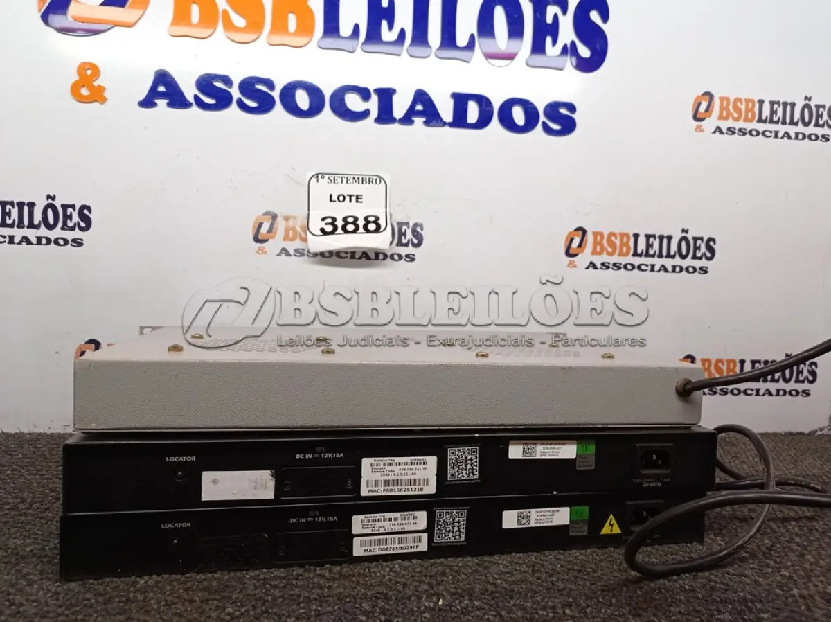 LOTE 388 - 02 SWITCHES E 01 FONTE BIVOLTE. (NO ESTADO) ATENÇÃO! FAZER A VISITAÇÃO ANTES DE ARREMATAR, NÃO SABEMOS SE FUNCIONA. LEILÃO NÃO TEM GARANTIA E NEM DEVOLUÇÃO, SUJEITO A POSSÍVEIS AVARIAS VISÍVEIS/OCULTAS E/OU AUSÊNCIA DE COMPONENTES.