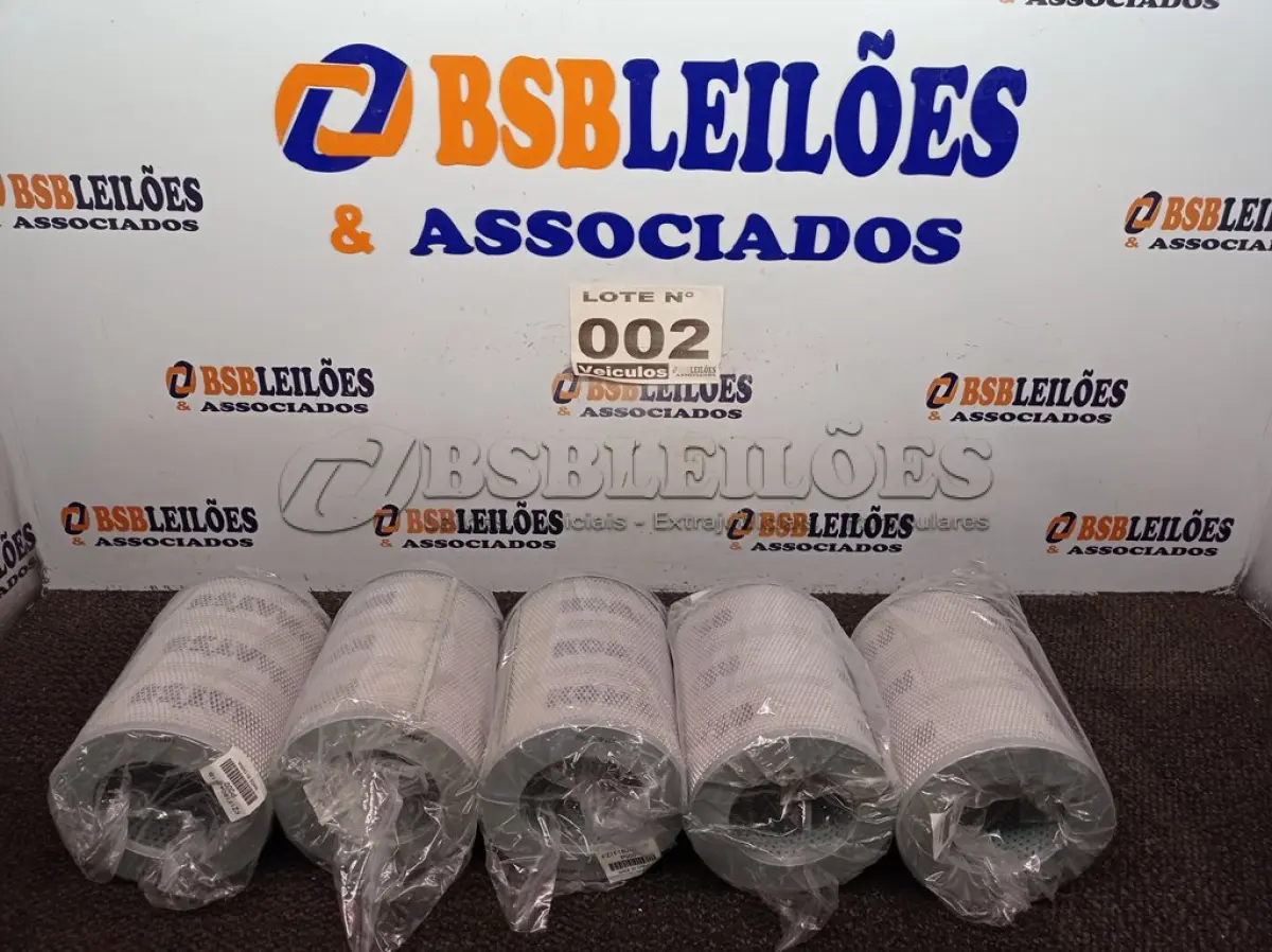 LOTE 002 - 05 - FILTROS HIDRÁULICO KOMATSU 207-60-71182 (NO ESTADO, NÃO SABEMOS SE FUNCIONA. LEILÃO NÃO TEM GARANTIA E NEM DEVOLUÇÃO, SUJEITO A POSSÍVEIS AVARIAS VISÍVEIS/OCULTAS E/OU AUSÊNCIA DE COMPONENTES)