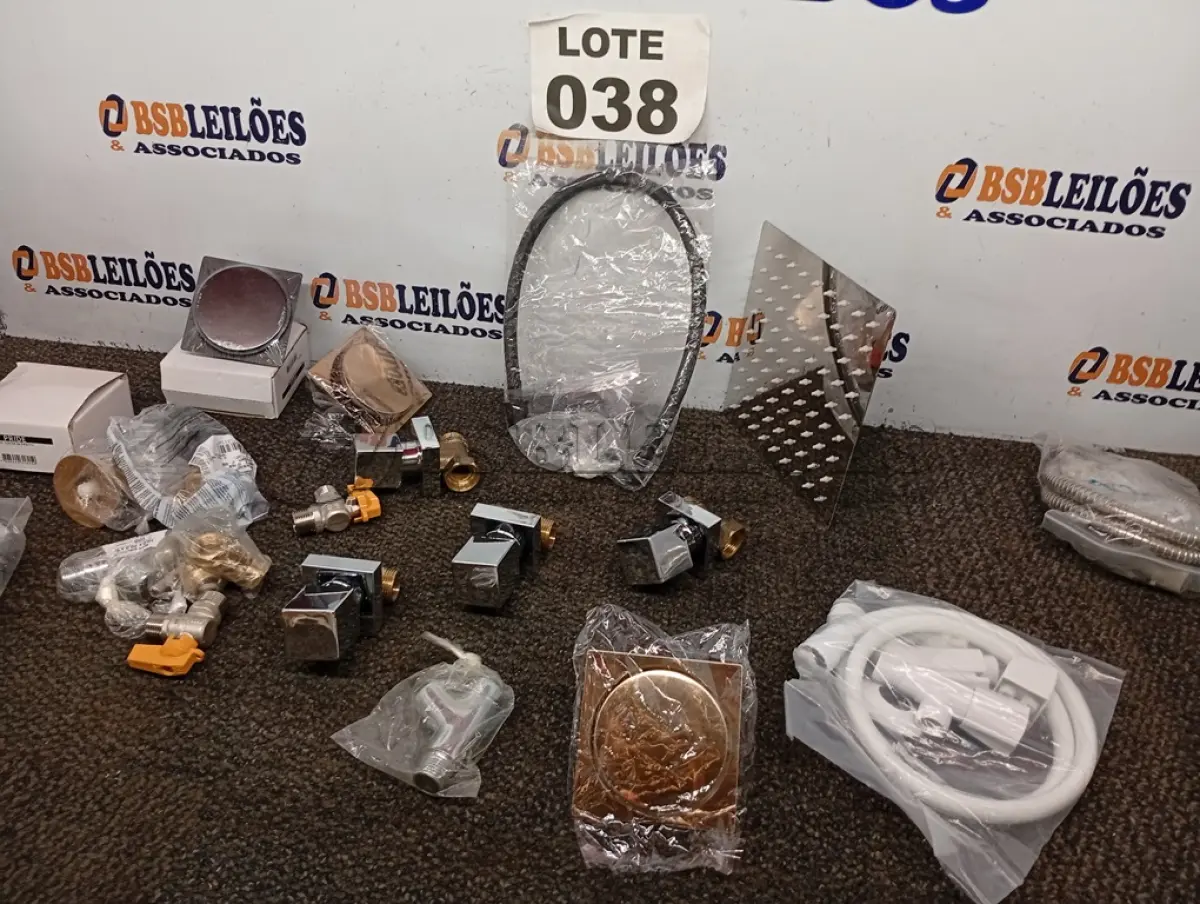 LOTE 038 - 20 – ITENS HIDRÁULICOS DIVERSOS (NO ESTADO, NÃO SABEMOS SE FUNCIONA. LEILÃO NÃO TEM GARANTIA E NEM DEVOLUÇÃO, SUJEITO A POSSÍVEIS AVARIAS VISÍVEIS/OCULTAS E/OU AUSÊNCIA DE COMPONENTES)