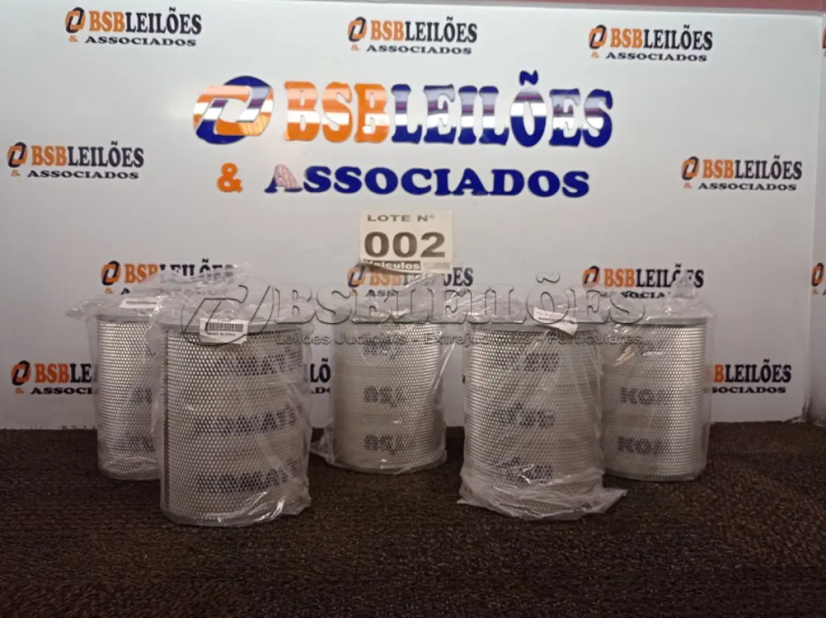LOTE 002 - 05 - FILTROS HIDRÁULICO KOMATSU 207-60-71182 (NO ESTADO, NÃO SABEMOS SE FUNCIONA. LEILÃO NÃO TEM GARANTIA E NEM DEVOLUÇÃO, SUJEITO A POSSÍVEIS AVARIAS VISÍVEIS/OCULTAS E/OU AUSÊNCIA DE COMPONENTES)