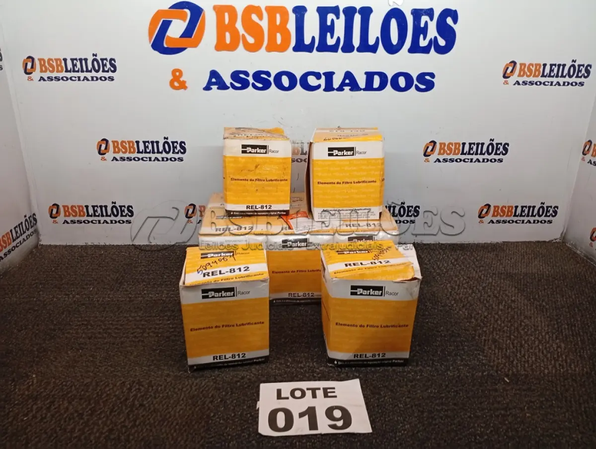 LOTE 019 - 10 - FILTROS DE ÓLEO LUBRIFICANTE PARKER REL812 (NO ESTADO, NÃO SABEMOS SE FUNCIONA. LEILÃO NÃO TEM GARANTIA E NEM DEVOLUÇÃO, SUJEITO A POSSÍVEIS AVARIAS VISÍVEIS/OCULTAS E/OU AUSÊNCIA DE COMPONENTES)