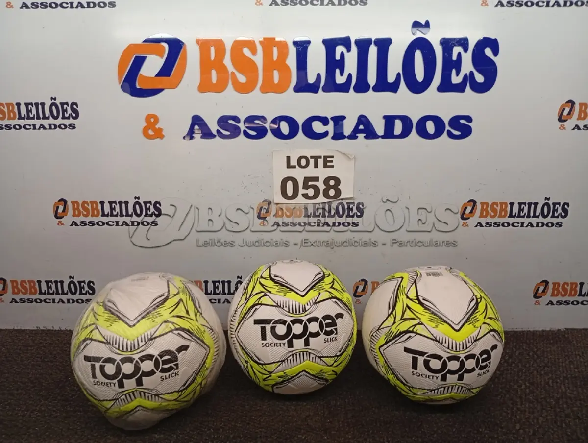 LOTE 058 - 03 - BOLAS SOCIETY (NO ESTADO, NÃO SABEMOS SE FUNCIONA. LEILÃO NÃO TEM GARANTIA E NEM DEVOLUÇÃO, SUJEITO A POSSÍVEIS AVARIAS VISÍVEIS/OCULTAS E/OU AUSÊNCIA DE COMPONENTES)