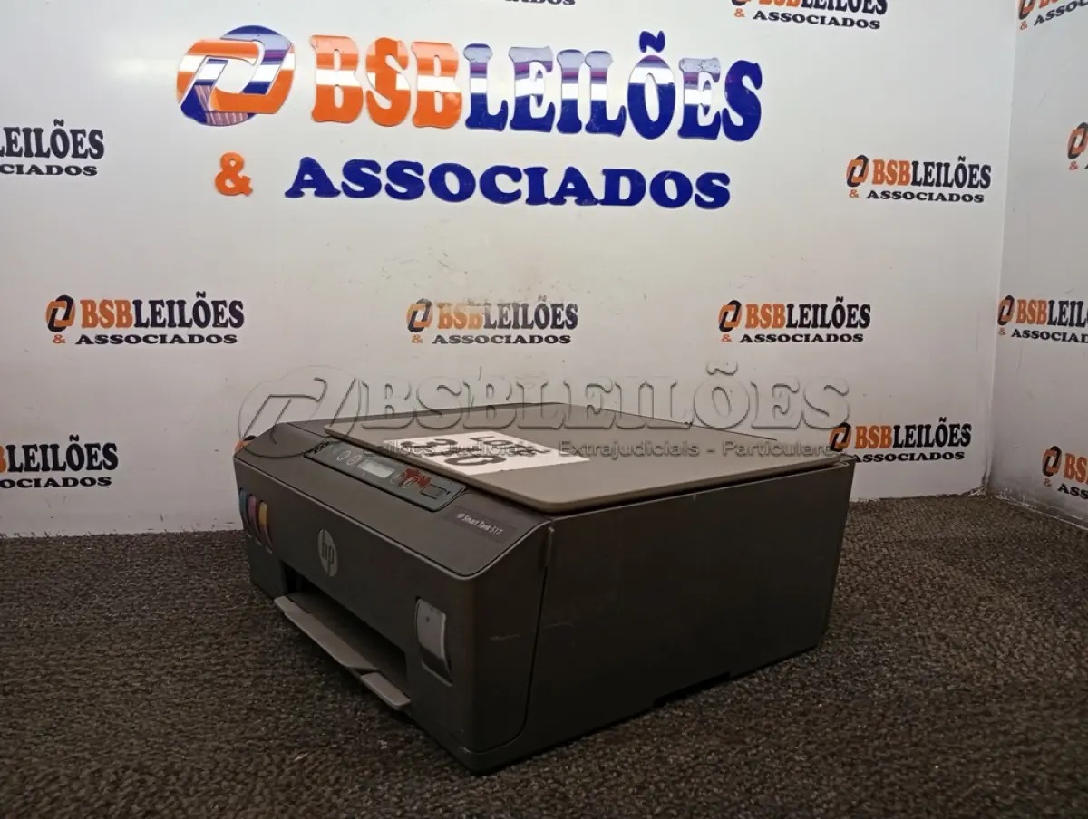 LOTE 310 - 01 - IMPRESSORA MULTIFUNCIONAL HP SMART TANK 517 (NO ESTADO, NÃO SABEMOS SE FUNCIONA. LEILÃO NÃO TEM GARANTIA E NEM DEVOLUÇÃO, SUJEITO A POSSÍVEIS AVARIAS VISÍVEIS/OCULTAS E/OU AUSÊNCIA DE COMPONENTES)