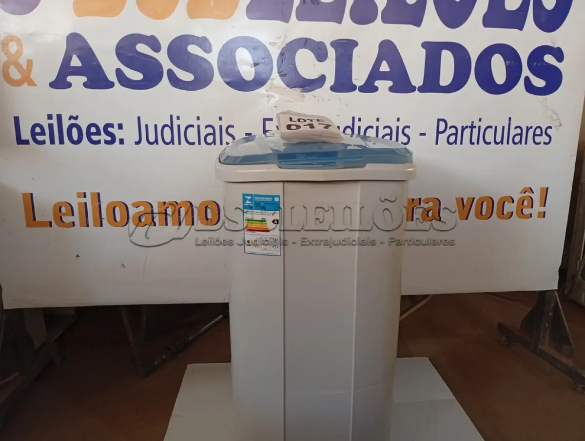 LOTE 017 - 01 - TANQUINHO NEWMAQ 10KG 110V (NO ESTADO, NÃO SABEMOS SE FUNCIONA. LEILÃO NÃO TEM GARANTIA E NEM DEVOLUÇÃO, SUJEITO A POSSÍVEIS AVARIAS VISÍVEIS/OCULTAS E/OU AUSÊNCIA DE COMPONENTES)