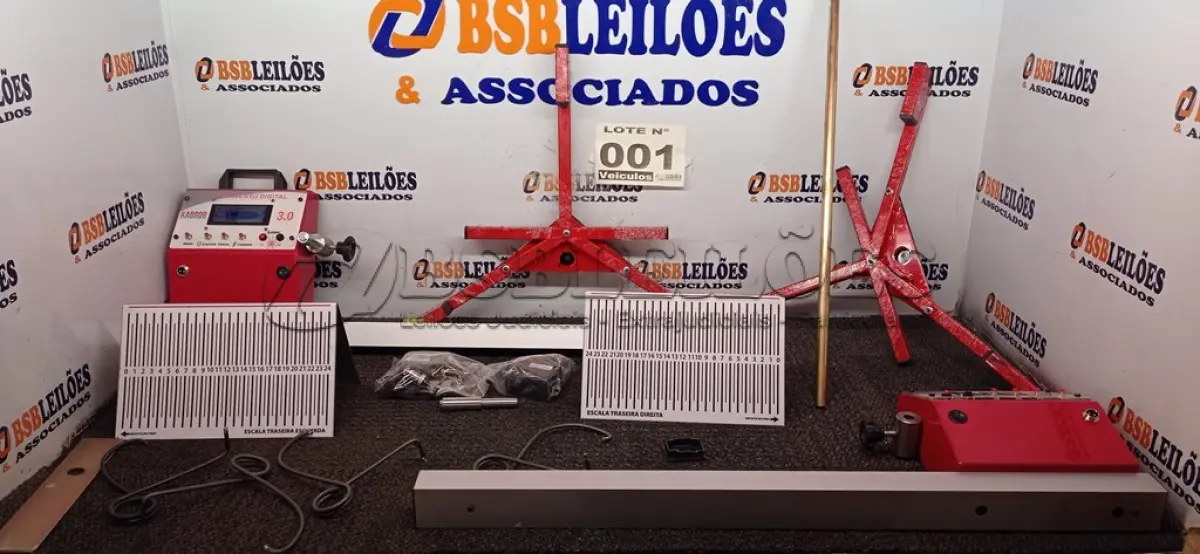 LOTE 001 - 01 - KIT ALINHAMENTO DE VEÍCULOS DIGITAL 3.0 KABROB (NO ESTADO, NÃO SABEMOS SE FUNCIONA. LEILÃO NÃO TEM GARANTIA E NEM DEVOLUÇÃO, SUJEITO A POSSÍVEIS AVARIAS VISÍVEIS/OCULTAS E/OU AUSÊNCIA DE COMPONENTES)