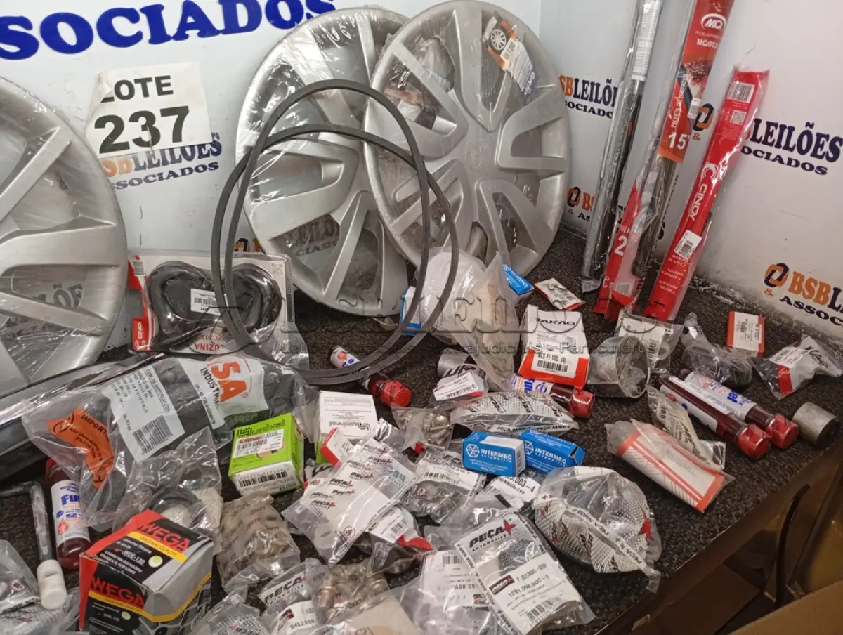 LOTE 237 - APROXIMADO 70 ITENS AUTOMOTIVOS DIVERSOS (NO ESTADO, NÃO SABEMOS SE FUNCIONA. LEILÃO NÃO TEM GARANTIA E NEM DEVOLUÇÃO, SUJEITO A POSSÍVEIS AVARIAS VISÍVEIS/OCULTAS E/OU AUSÊNCIA DE COMPONENTES)