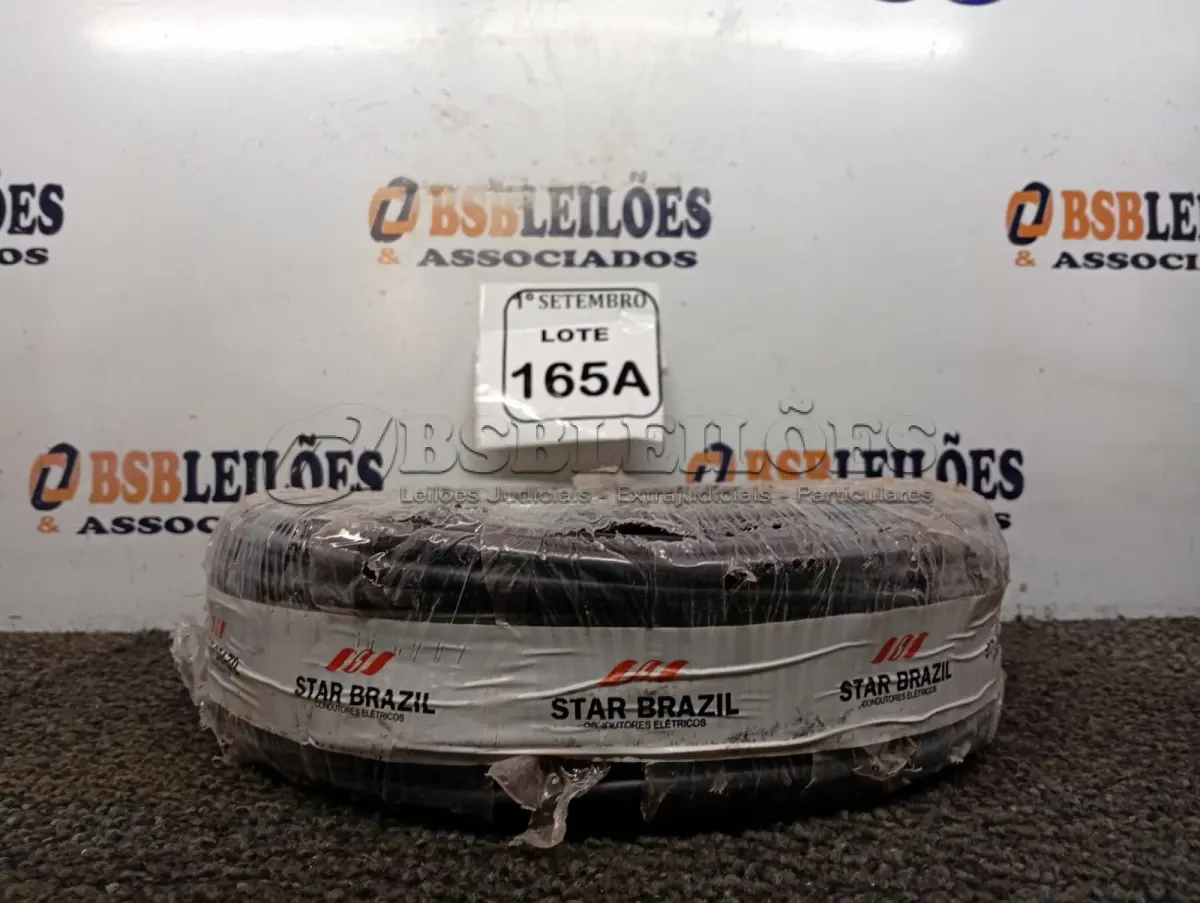 LOTE 165 - 01 ROLO DE FIO FLEXÍVEL 1X10,00MM NA COR PRETA(NOVO). (NO ESTADO) ATENÇÃO! FAZER A VISITAÇÃO ANTES DE ARREMATAR, NÃO SABEMOS SE FUNCIONA. LEILÃO NÃO TEM GARANTIA E NEM DEVOLUÇÃO, SUJEITO A POSSÍVEIS AVARIAS VISÍVEIS/OCULTAS E/OU AUSÊNCIA DE COMPONENTES.