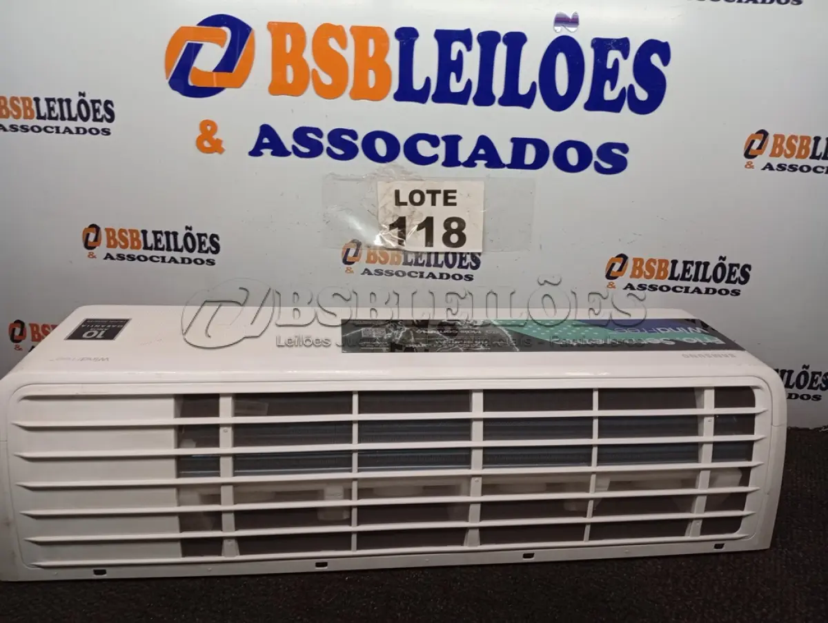 LOTE 118 - 01 – EVAPORADORA 9000 BTUS 220V SAMSUNG (NO ESTADO, NÃO SABEMOS SE FUNCIONA. LEILÃO NÃO TEM GARANTIA E NEM DEVOLUÇÃO, SUJEITO A POSSÍVEIS AVARIAS VISÍVEIS/OCULTAS E/OU AUSÊNCIA DE COMPONENTES)