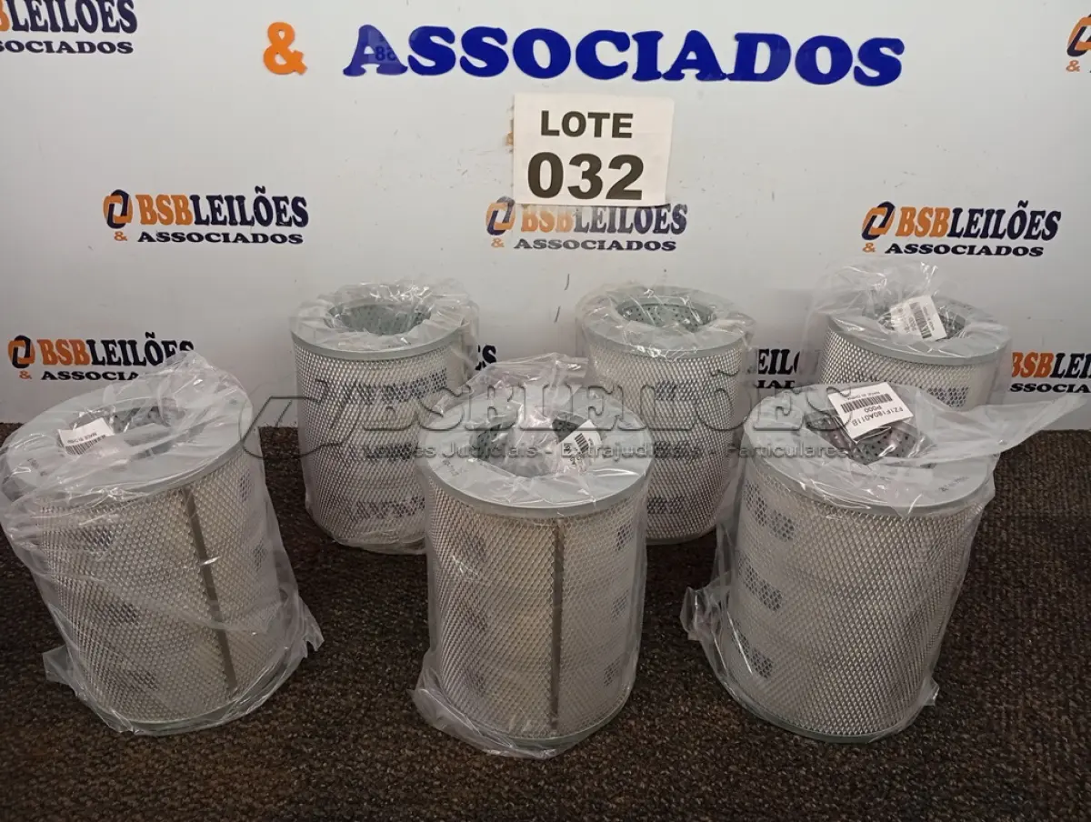 LOTE 032 - 06 - FILTROS HIDRÁULICO KOMATSU 207-60-71182 (NO ESTADO, NÃO SABEMOS SE FUNCIONA. LEILÃO NÃO TEM GARANTIA E NEM DEVOLUÇÃO, SUJEITO A POSSÍVEIS AVARIAS VISÍVEIS/OCULTAS E/OU AUSÊNCIA DE COMPONENTES)