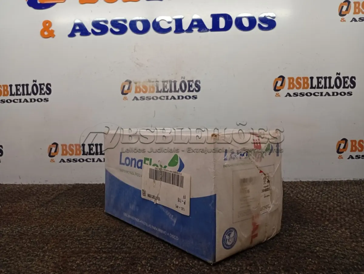 LOTE 219 - 01 - PASTILHA FREIO DIANT/TRAS MB 1938 SCANIA 114 - LONAFLEX P116 (NO ESTADO, NÃO SABEMOS SE FUNCIONA. LEILÃO NÃO TEM GARANTIA E NEM DEVOLUÇÃO, SUJEITO A POSSÍVEIS AVARIAS VISÍVEIS/OCULTAS E/OU AUSÊNCIA DE COMPONENTES)