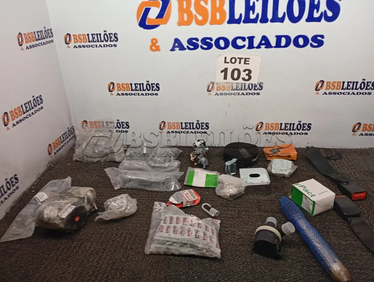 LOTE 103 - 21 – ITENS AUTOMOTIVOS DIVERSOS (NO ESTADO, NÃO SABEMOS SE FUNCIONA. LEILÃO NÃO TEM GARANTIA E NEM DEVOLUÇÃO, SUJEITO A POSSÍVEIS AVARIAS VISÍVEIS/OCULTAS E/OU AUSÊNCIA DE COMPONENTES)