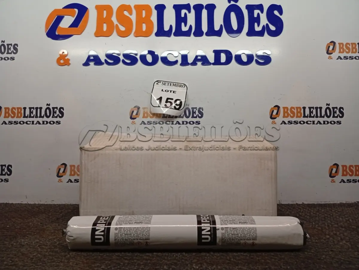 LOTE 159 - 12 ADESIVOS POLIURETANO PU 40 CINZA SACHE 600ML MARCA UNIPEGA 600ML CADA. (NO ESTADO) ATENÇÃO! FAZER A VISITAÇÃO ANTES DE ARREMATAR, NÃO SABEMOS SE FUNCIONA. LEILÃO NÃO TEM GARANTIA E NEM DEVOLUÇÃO, SUJEITO A POSSÍVEIS AVARIAS VISÍVEIS/OCULTAS E/OU AUSÊNCIA DE COMPONENTES