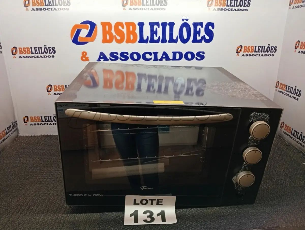 LOTE 131 - 01 - FORNO ELETRICO FISCHER TURBO 2.4 NEW BANCADA 48 LITROS 127V (NO ESTADO, NÃO SABEMOS SE FUNCIONA. LEILÃO NÃO TEM GARANTIA E NEM DEVOLUÇÃO, SUJEITO A POSSÍVEIS AVARIAS VISÍVEIS/OCULTAS E/OU AUSÊNCIA DE COMPONENTES)