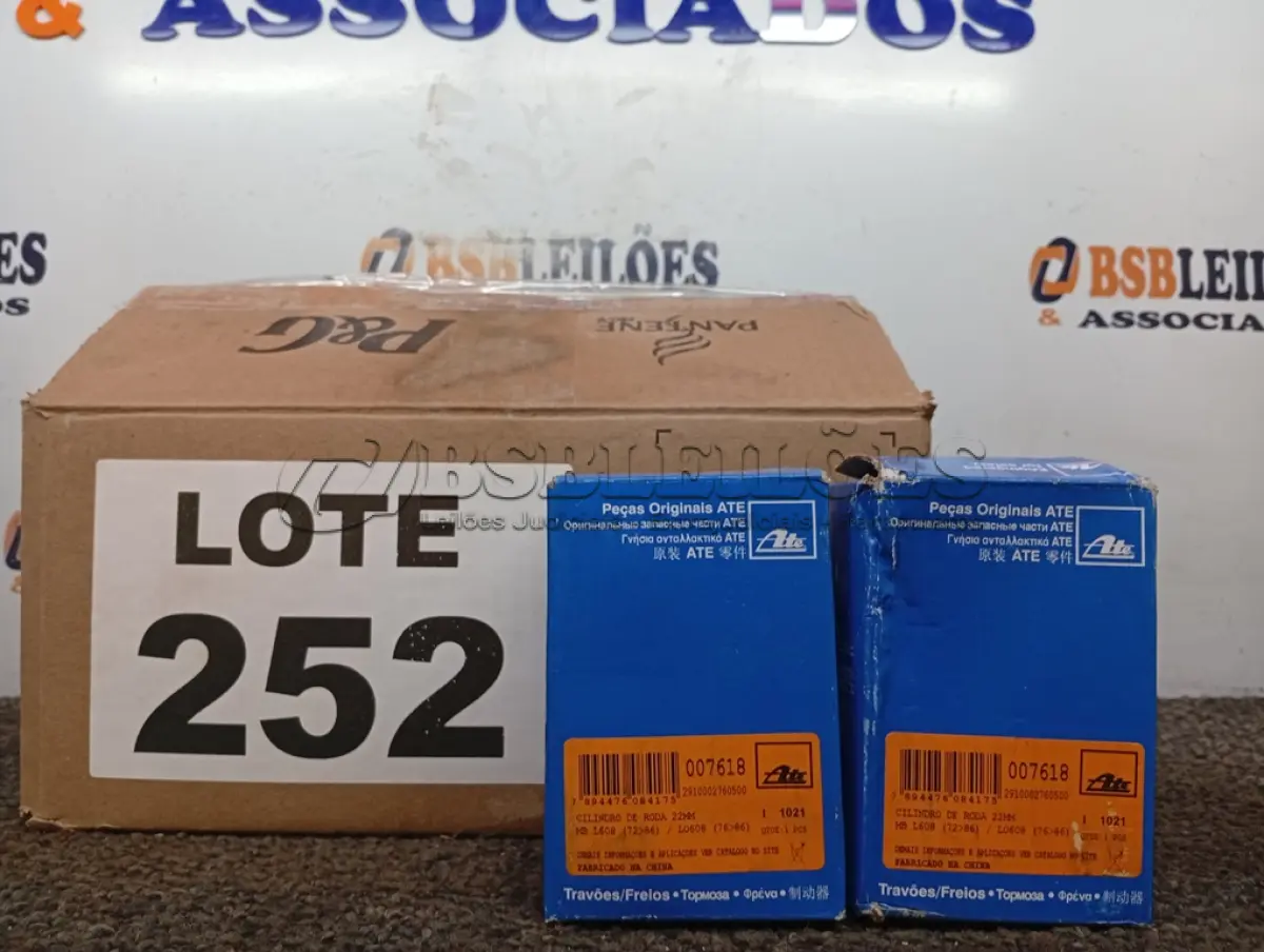 LOTE 252 - 10 - CILINDROS DE RODA 22MM MARCA ATE (NO ESTADO, NÃO SABEMOS SE FUNCIONA. LEILÃO NÃO TEM GARANTIA E NEM DEVOLUÇÃO, SUJEITO A POSSÍVEIS AVARIAS VISÍVEIS/OCULTAS E/OU AUSÊNCIA DE COMPONENTES)