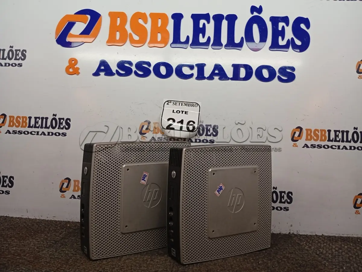 LOTE 216 - 02 MINI CPUS HP. (NO ESTADO) ATENÇÃO! FAZER A VISITAÇÃO ANTES DE ARREMATAR, NÃO SABEMOS SE FUNCIONA. LEILÃO NÃO TEM GARANTIA E NEM DEVOLUÇÃO, SUJEITO A POSSÍVEIS AVARIAS VISÍVEIS/OCULTAS E/OU AUSÊNCIA DE COMPONENTES.