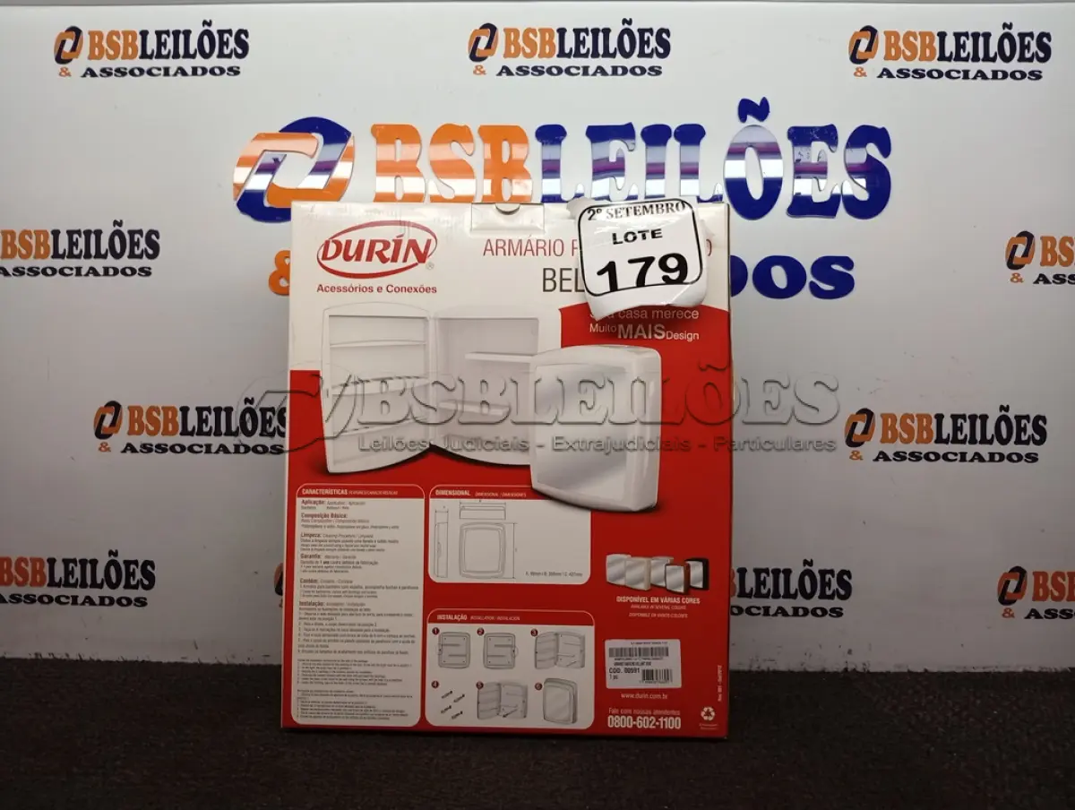LOTE 179 - 01 ARMÁRIO BANHEIRO BELLART CINZA DURIN. (NO ESTADO) ATENÇÃO! FAZER A VISITAÇÃO ANTES DE ARREMATAR, NÃO SABEMOS SE FUNCIONA. LEILÃO NÃO TEM GARANTIA E NEM DEVOLUÇÃO, SUJEITO A POSSÍVEIS AVARIAS VISÍVEIS/OCULTAS E/OU AUSÊNCIA DE COMPONENTES.