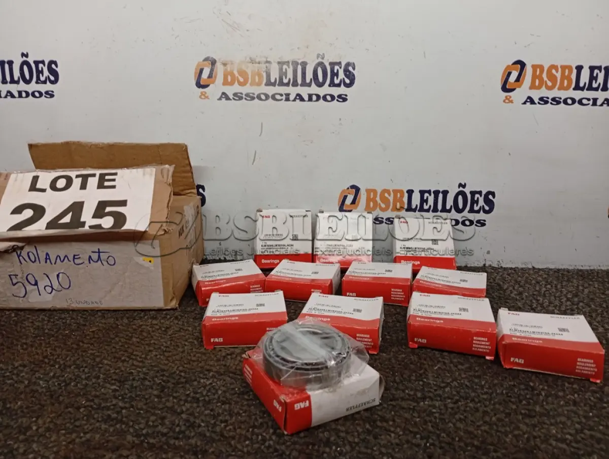 LOTE 245 - 12 - ROLAMENTOS KLM78349LM78310A FAG (NO ESTADO, NÃO SABEMOS SE FUNCIONA. LEILÃO NÃO TEM GARANTIA E NEM DEVOLUÇÃO, SUJEITO A POSSÍVEIS AVARIAS VISÍVEIS/OCULTAS E/OU AUSÊNCIA DE COMPONENTES)