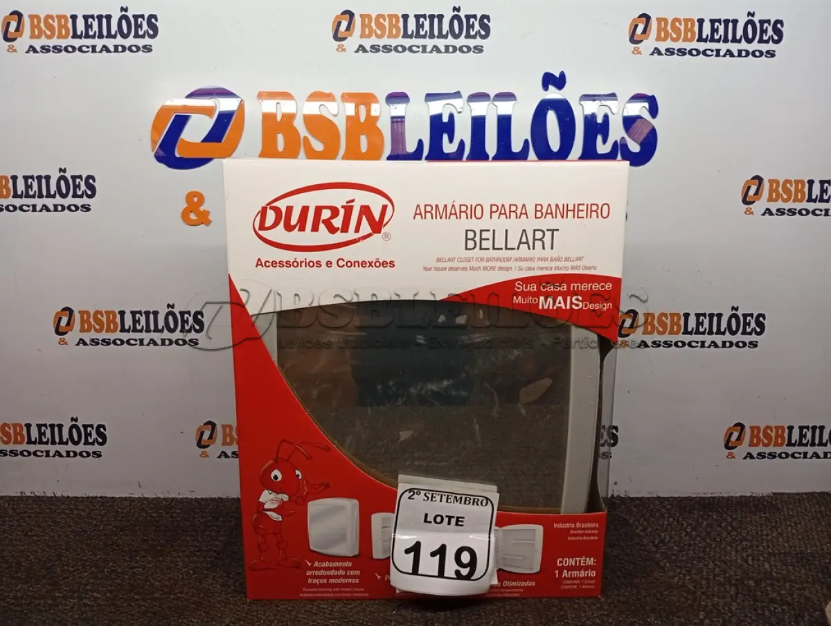 LOTE 119 - 01 ARMARIO BANHEIRO BELLART CINZA DURIN. (NO ESTADO) ATENÇÃO! FAZER A VISITAÇÃO ANTES DE ARREMATAR, NÃO SABEMOS SE FUNCIONA. LEILÃO NÃO TEM GARANTIA E NEM DEVOLUÇÃO, SUJEITO A POSSÍVEIS AVARIAS VISÍVEIS/OCULTAS E/OU AUSÊNCIA DE COMPONENTES.