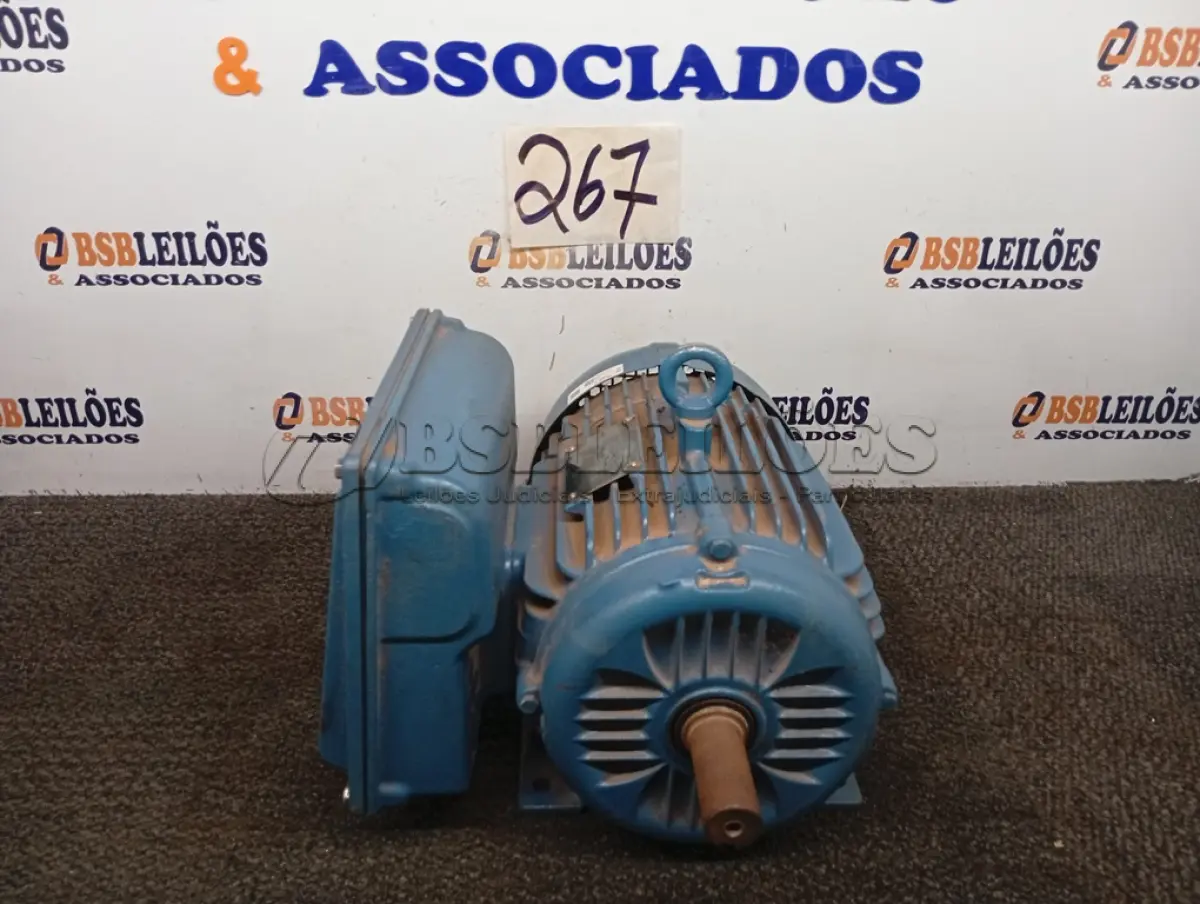 LOTE 267 - 01 - MOTOR ELÉTRICO WEG W22 IP55 (NO ESTADO, NÃO SABEMOS SE FUNCIONA. LEILÃO NÃO TEM GARANTIA E NEM DEVOLUÇÃO, SUJEITO A POSSÍVEIS AVARIAS VISÍVEIS/OCULTAS E/OU AUSÊNCIA DE COMPONENTES)